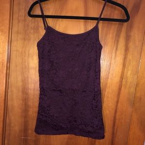 floral maroon tank top